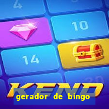 gerador de bingo cha de bebe